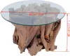 vidaXL Table basse en bois massif teck bois flotté 60 cm Voir les images du produit 7