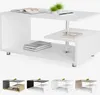 CASARIA® Couchtisch Weiß Holz mit Stauraum 95x55cm Produktbild-Vorschau 8