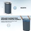 Poubelle automatique inox gris 58l - Kitchen Move - Voir les images du produit 9