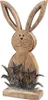 Oster Dekofigur Hase im Gras H. 36cm Alu + Mango-Holz Produktbild-Vorschau 5