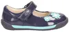 Clarks Softly Jam marineblaue Leder Kinderballerinas mit Produktbild-Vorschau 1