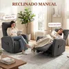 HOMCOM Relaxačné kreslo Otočné televízne kreslo s Náhľad obrázku produktu 5