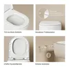 A collage of four images showing different features of a toilet. Anteprima dell’immagine prodotto