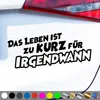 PantherPixel Das Leben Ist Zu Kurz Aufkleber Für Irgendwann Produktbild-Vorschau 1