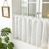 Rideau à panneaux avec pompons, style bohème, voile blanc, Voir les images du produit 8