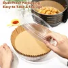 Webake Backpapier für Heißluftfritteuse XXL 24cm 9.5in Produktbild-Vorschau 4