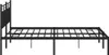 vidaXL Postel s čelem kovová černá 160x200 cm Náhled obrázku produktu 5