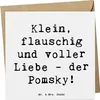 Mr. & Mrs. Panda Grußkarte Spruch Flauschiger Pomsky - Weiß Produktbild-Vorschau 1