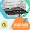 PawHut – ptačí klec s bidýlky, podložkou, odkládací plochou Náhled obrázku produktu 6