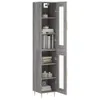 vidaXL Highboard Grau Sonoma 34,5x34x180 cm Holzwerkstoff Produktbild-Vorschau 3