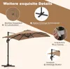 Diagrams and close-ups illustrating the features of a patio umbrella. Podgląd zdjęcia produktu