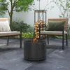 Outsunny Feuerstelle Ø38cm Rauchfrei Holzfeuerschale mit Produktbild-Vorschau 2