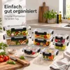 Set di 10 contenitori in vetro per alimenti con coperchio – Anteprima dell’immagine prodotto 6