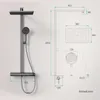 EMKE Duschsystem mit Thermostat,  Duschpaneel, Produktbild-Vorschau 7