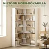 HOMCOM Bücherregal 7 Ebenen Eckregal L-förmiges Regal mit Produktbild-Vorschau 4