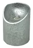 Anna's Collection Stumpfe Kerze - LED - silber - 10 cm Produktbild-Vorschau 1