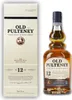 A bottle of Old Pulteney 12 Years Old Single Malt Scotch Whisky and its packaging are displayed against a white background. Produktbild-Vorschau
