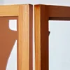 Homestyle4u Design Screen Room Divider 3 kusy Drevo Moderná Náhľad obrázku produktu 6