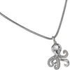 Anhänger Krake Octopus mit Zirkonia weiß 925 Silber Produktbild-Vorschau 2