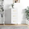 Kredens biały wysoki połysk 34,5x34x90 cm materiał Podgląd zdjęcia produktu 4