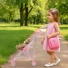 Malplay Puppenwagen Klappbarer leicht Rosa Kinderwagen Produktbild-Vorschau 11