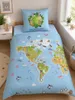 Save our Planet Carte du Monde Réversible Literie 80 x 80 Voir les images du produit 3