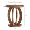 Tribesigns Table d'appoint, table d'appoint ronde avec Voir les images du produit 2
