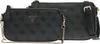 A black and gray patterned Guess handbag set is shown against a white background. Anteprima dell’immagine prodotto