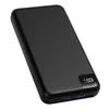 A black power bank is shown against a white background. The power bank has a digital display showing '100%'. Voir les images du produit