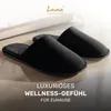 Lavea® Premium 100er Set Hotelslipper aus Velours – Schwarz Produktbild-Vorschau 2