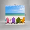Bilder auf glas - Sunbed ufer florida Sommer - 60x60cm - Produktbild-Vorschau 3