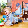 Relaxdays Spielzelt Polizei Station, f. Kinderzimmer, Produktbild-Vorschau 3