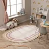 Volero - Waschbarer Kinderteppich Oval - Milo Rosa - 80x120 Produktbild-Vorschau 1