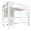 Hochbett mit Schreibtisch, Regal, Schubladen und Produktbild-Vorschau 9