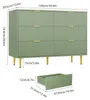 Conjunto de 2 mesitas de noche de 6 cajones, 100x40x75 cm, Vista previa de la imagen del producto 2