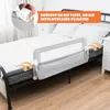 Bettgitter 120cm, Kinderbettgitter Kinderschutzgitter aus Produktbild-Vorschau 2