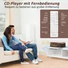 ZELURXX Przenośny odtwarzacz CD z Bluetooth i pilotem, mały Podgląd zdjęcia produktu 6