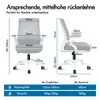 ALFORDSON Bürodrehstuhl, Ergonomischer Mittelhoher Produktbild-Vorschau 2