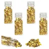 5 Flasche Blattgoldblätter Gold Folien Flocken Blattgold Produktbild-Vorschau 1