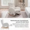 OKWISH Fauteuil à Bascule Relax en Tissu Polaire Teddy Voir les images du produit 6