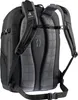 The back of a black Deuter backpack is shown against a white background. Produktbild-Vorschau