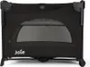 A black Joie Kubbie Sleep travel cot is shown from the front against a white background. Produktbild-Vorschau