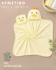 HECKBO Baby badcape met kuiken en washand | Bamboe viscose Productafbeelding-voorbeeld 2