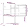 vidaXL Bett-Kopfteil Grau 146x4x104 cm Massivholz Kiefer -  Produktbild-Vorschau 7