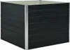 vidaXL Lit surélevé Anthracite 100 x 100 x 77 cm Acier Voir les images du produit 7