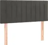 vidaXL Boxspringbett mit Matratze Dunkelgrau 90x200 cm Samt Produktbild-Vorschau 5
