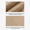 Close-up images of a beige fabric with a hexagonal pattern, accompanied by German text describing its features. Produktbild-Vorschau