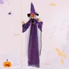 COSTWAY, Halloweenová dekorace – visící čarodějnice, 180 Náhled obrázku produktu 3