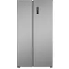 A front view of a silver side-by-side refrigerator. Podgląd zdjęcia produktu