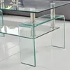Stolik szklany 100 x 55 cm, przezroczysty, szkło hartowane, Podgląd zdjęcia produktu 3